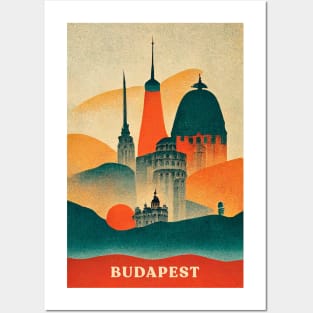 Budapest Retro Travel Posters and Art